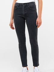 French Connection Grey Soft Stretch Skinny High Rise Jeans - Image 1 of 3