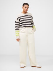 French Connection Cream Harrie Suiting Trousers - Image 1 of 4