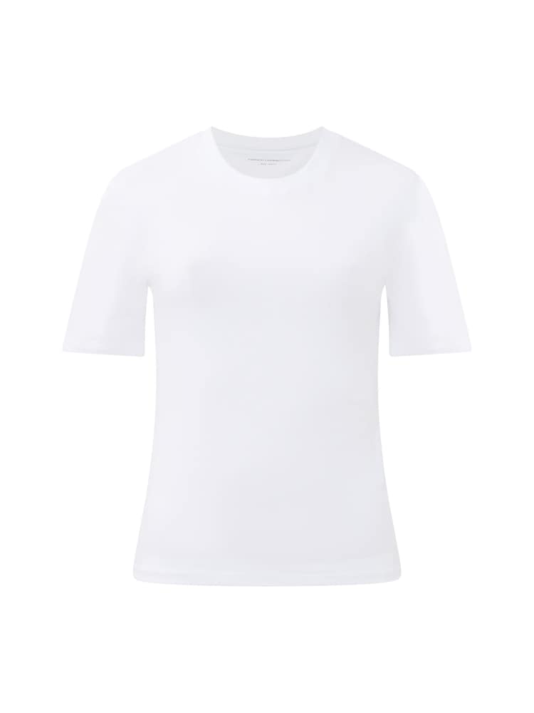 أبيض - French Connection Cotton Rallie Crew T-Shirt - صورة 4 من 4