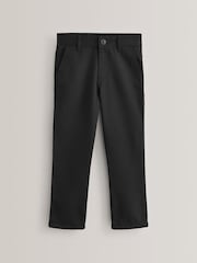 Black Slim Waist School Jean Style Trousers (3-17yrs) - Image 1 of 6