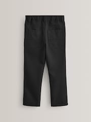 Black Slim Waist School Jean Style Trousers (3-17yrs) - Image 2 of 6