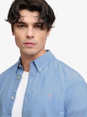 Azul claro - Camisa de manga larga Oxford preppy de Superdry - Imagen 4 de 6