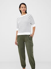 French Connection White 100% Cotton Jumper - Image 3 of 4