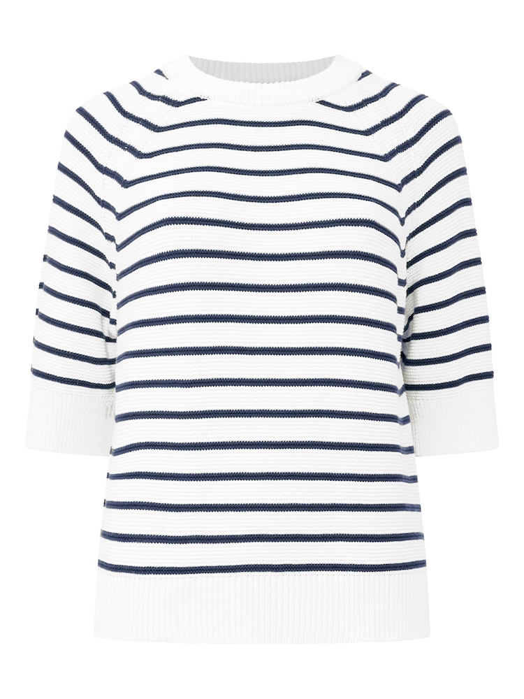 French Connection White 100% Cotton Jumper - Image 4 of 4