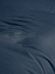 Navy Blue Non Iron Simply Soft Microfibre Duvet Cover and Pillowcase Set - Image 4 of 4