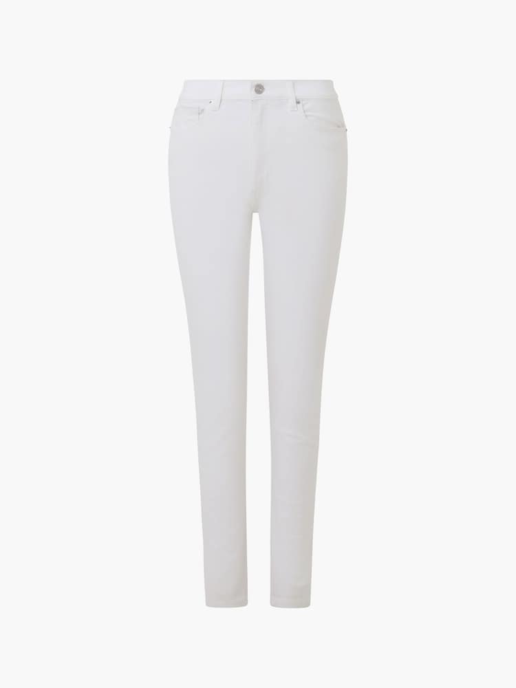 French Connection White Soft Stretch High Rise Skinny Trousers - Image 4 of 4