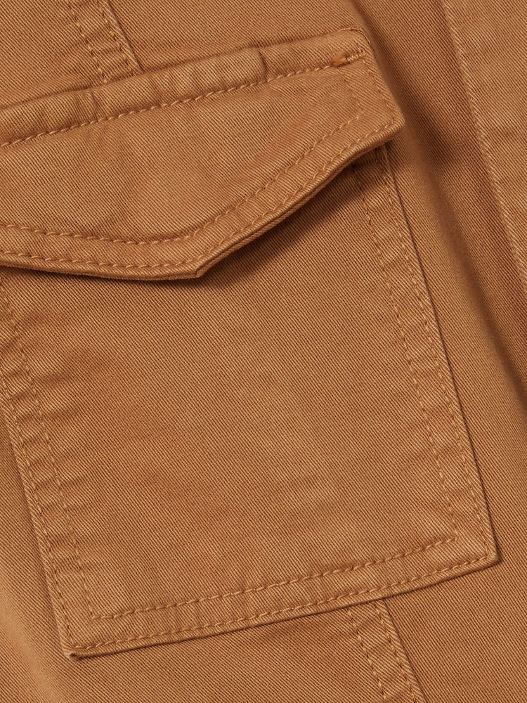 Good American Tan Good American Twill Utility Straight-Leg Jumpsuit - Image 6 of 6