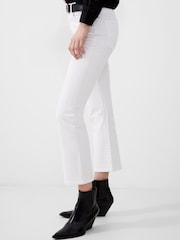 French Connection White Stretch Ankle Bootcut Jeans - Image 3 of 4