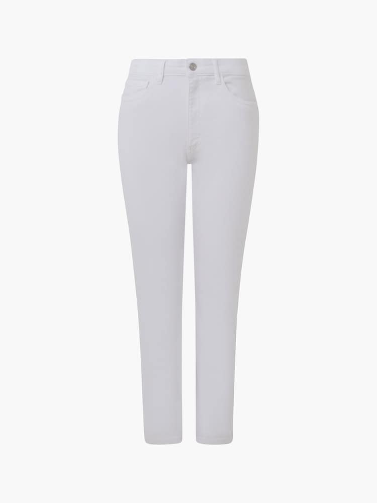 French Connection White Stretch Ankle Bootcut Jeans - Image 4 of 4