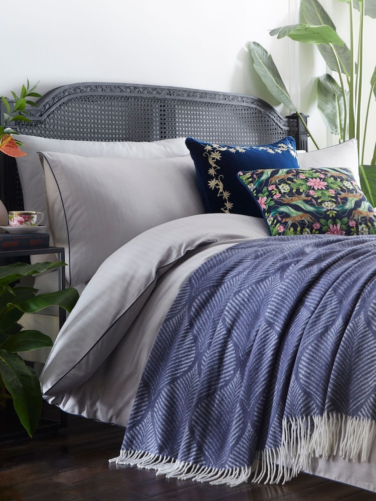 Wedgwood Blue Folia Throw - Image 1 of 1