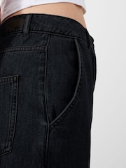French Connection Blue 100% Cotton Denver Midaxi Skirt - Image 3 of 4