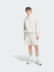 adidas Originals White Tech Trefoil Essentials Polyester Shorts - Image 3 of 7