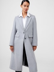 French Connection Grey Fawn Felt Coat - Image 1 of 4