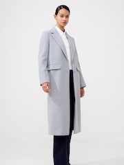 French Connection Grey Fawn Felt Coat - Image 2 of 4