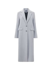 French Connection Grey Fawn Felt Coat - Image 4 of 4