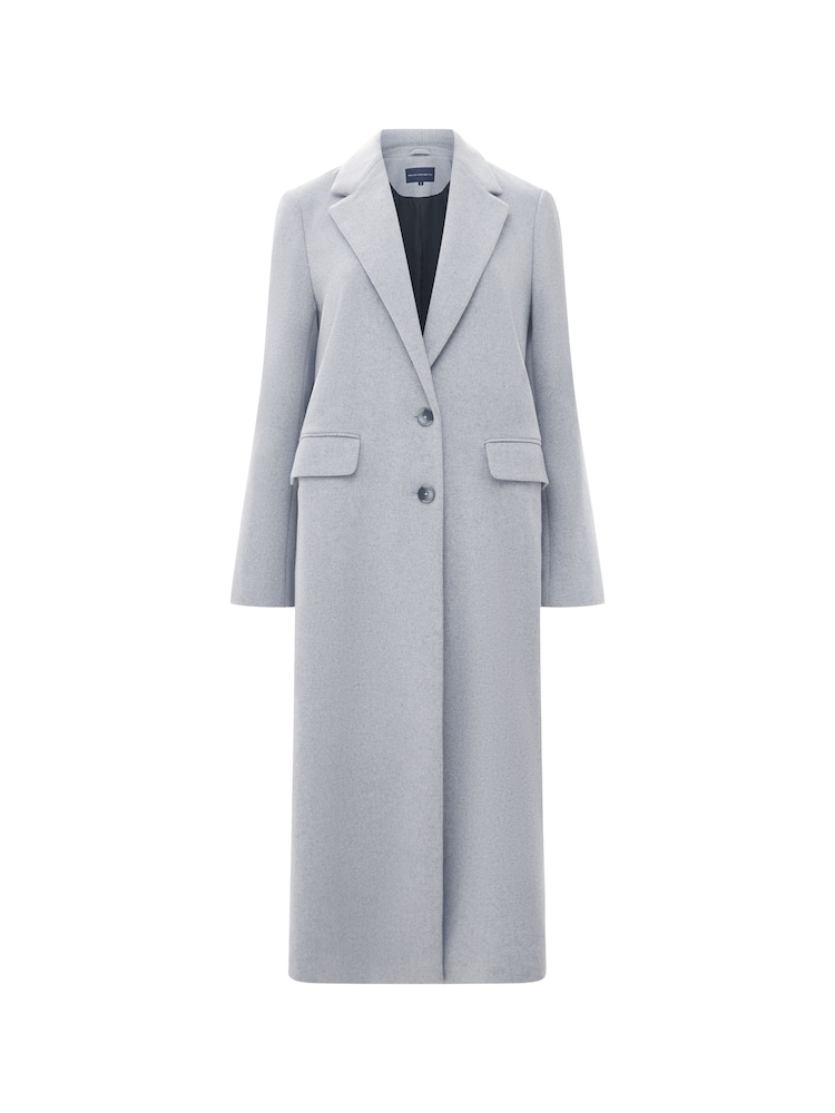 French Connection Grey Fawn Felt Coat - Image 4 of 4