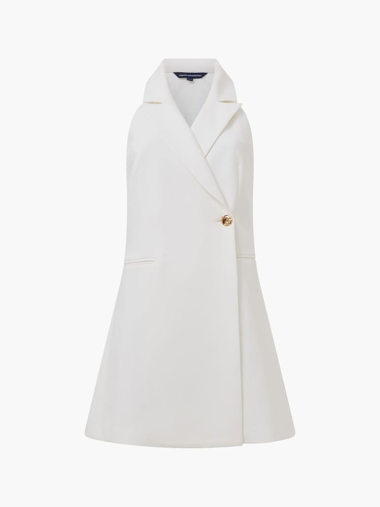 French Connection White Whisper Halter Blazer Dress - Image 4 of 4