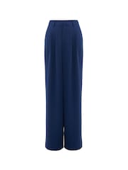French Connection Blue Harrie Suiting Trousers - Image 4 of 4