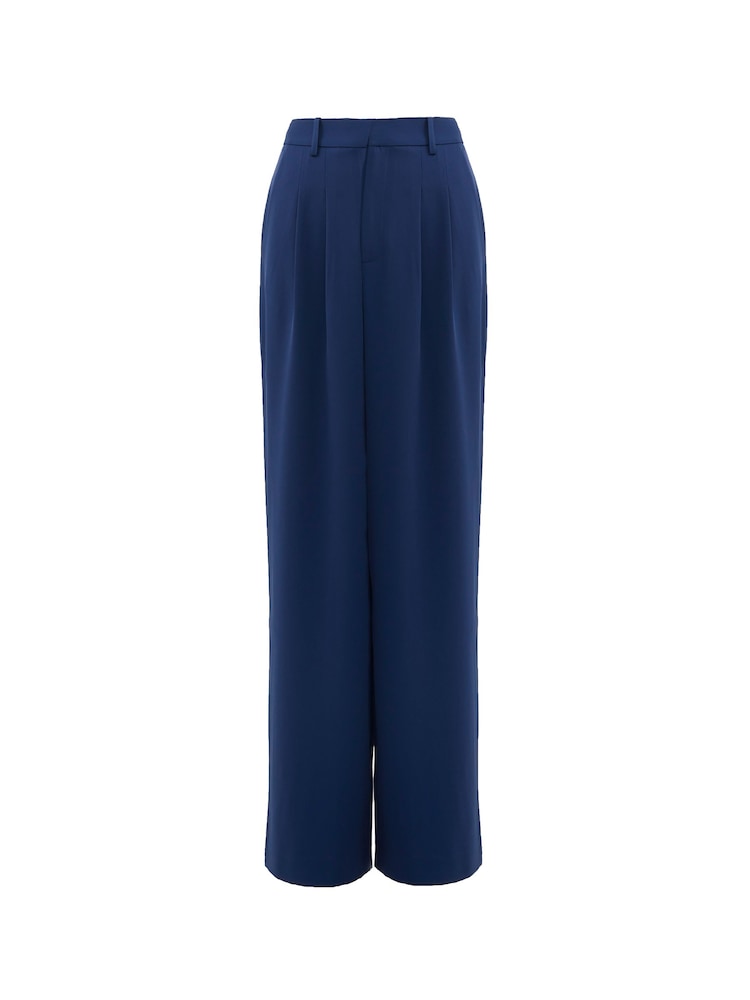French Connection Blue Harrie Suiting Trousers - Image 4 of 4