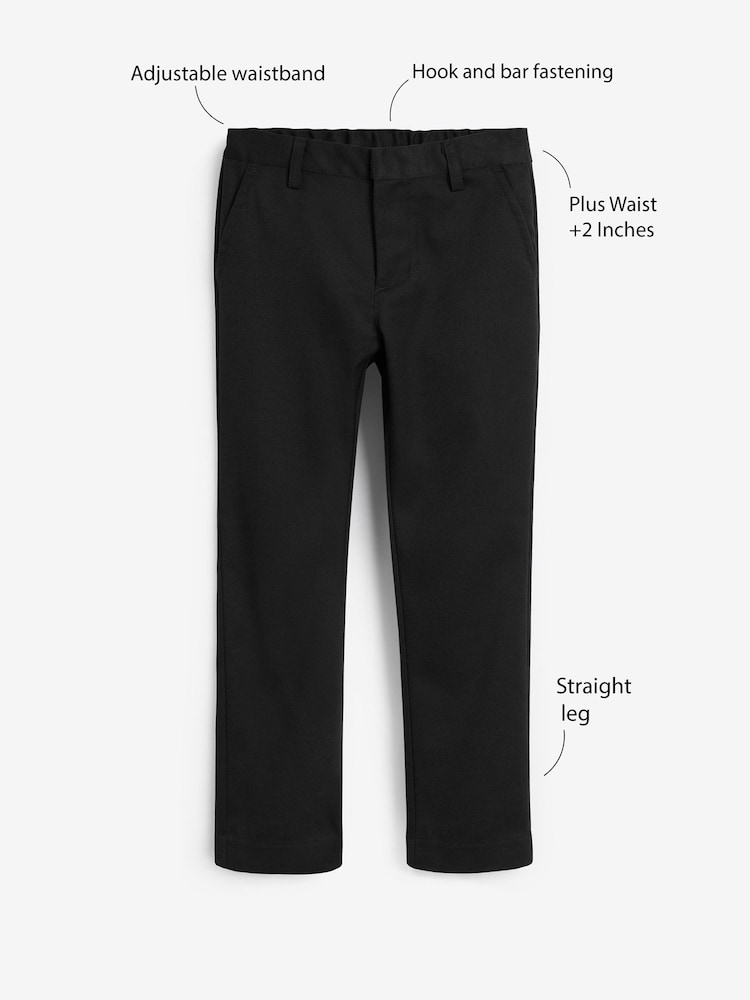 Noir - Pantalon coupe standard (3à17ans) - Image 3 of 8