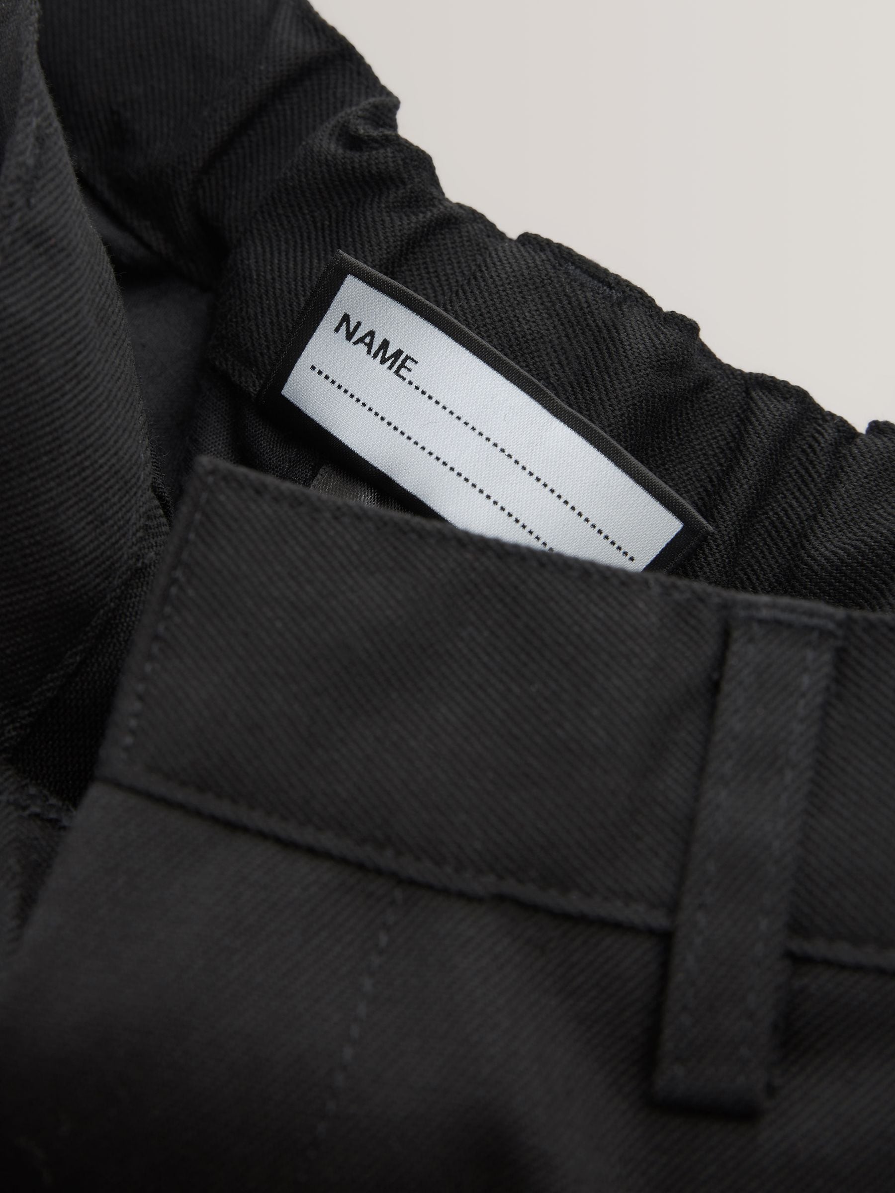 Buy Black Slim Waist Straight Leg School Trousers (3-17yrs) from