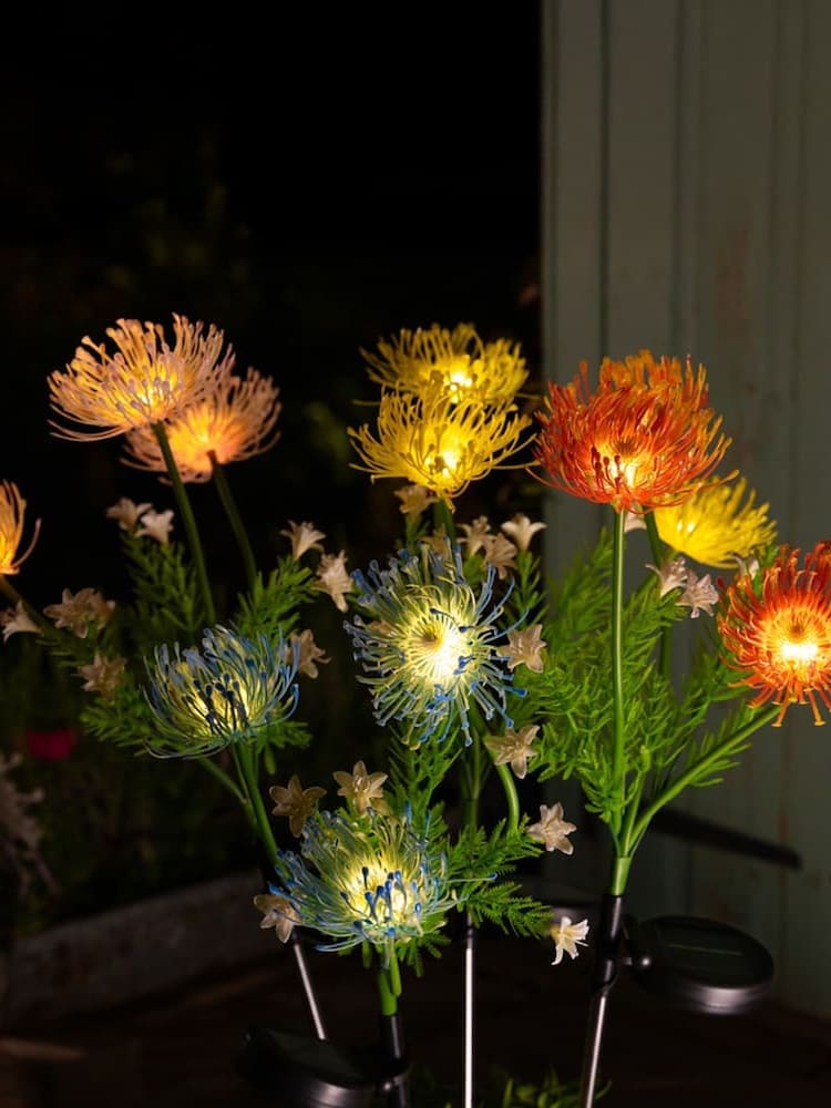 The Solar Centre Warm White Florin Solar Flower Light - Blue - Image 2 of 3 The Solar Centre Warm White Florin Solar Flower Light - Blue - Image 2 of 3