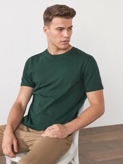 Green Bottle Regular Fit Essential Crew Neck T-Shirt - Image 4 of 7