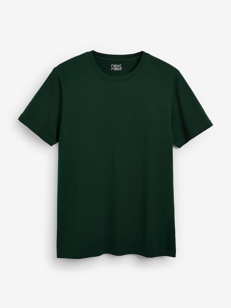 Green Bottle Regular Fit Essential Crew Neck T-Shirt - Image 7 of 7