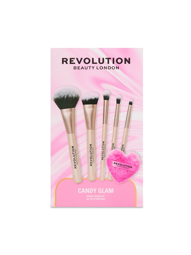 Revolution Candy Glam Brush Set - Image 1 of 4 Revolution Candy Glam Brush Set - Image 1 of 4