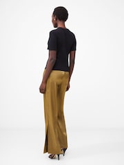أسود - French Connection Cotton Rallie Crew T-Shirt - صورة 2 من 4
