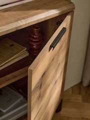 Dark Bronx Oak Effect Small Sideboard - Image 5 of 11