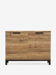Dark Bronx Oak Effect Small Sideboard - Image 7 of 11