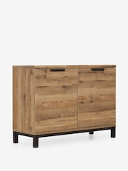 Dark Bronx Oak Effect Small Sideboard - Image 9 of 11