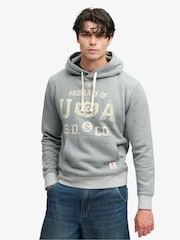 Grå - Superdry Athletic Essentials-hettegenser - Bilde 1 av 4