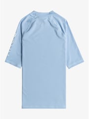 Hellblau - Roxy Mädchen Kurzärmeliges Sonnenschutz-Shirt mit Herzlogo - Bild 2 von 2