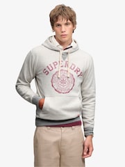 Hvit - Superdry Athletic Essentials-hettegenser - Bilde 1 av 6