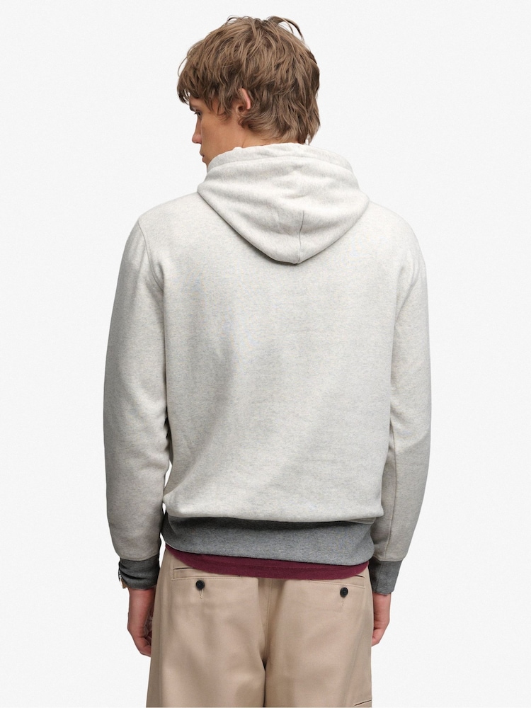 Hvit - Superdry Athletic Essentials-hettegenser - Bilde 2 av 6