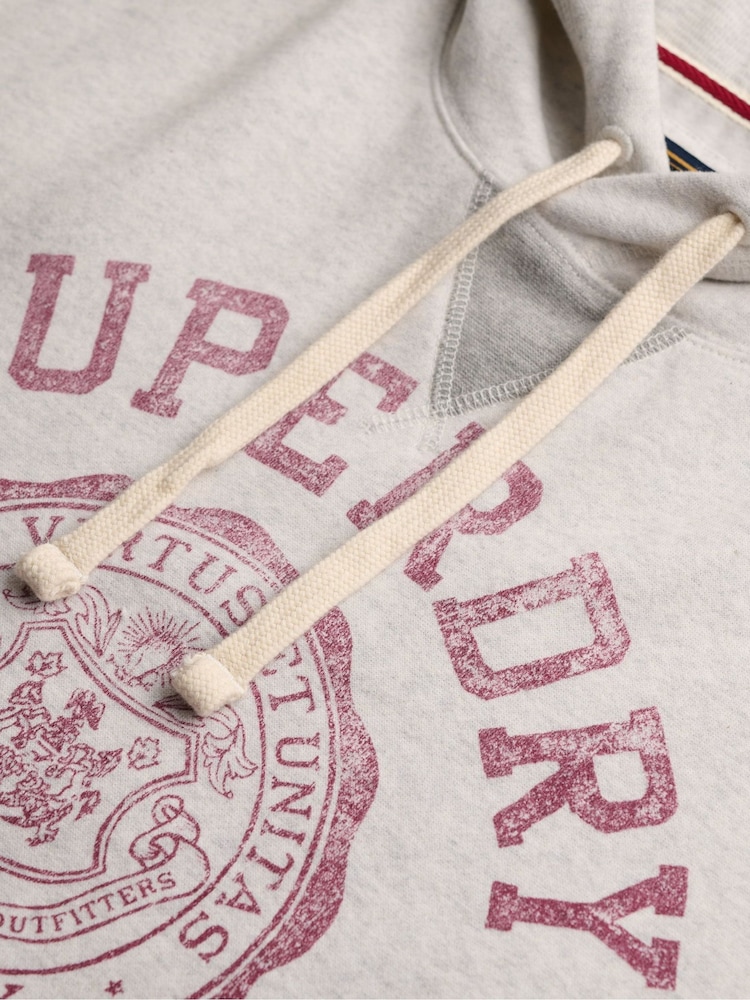 Hvit - Superdry Athletic Essentials-hettegenser - Bilde 6 av 6