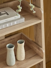 Light Bronx Oak Effect Ladder Shelf - Image 3 of 10