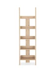 Light Bronx Oak Effect Ladder Shelf - Image 7 of 10