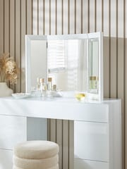 White Sloane Collection Luxe Dressing Table Mirror - Image 1 of 4