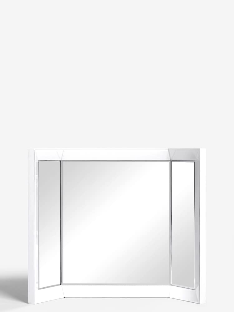 White Sloane Collection Luxe Dressing Table Mirror - Image 1 of 3