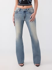 True Religion Blue Becca Mid Rise Bootcut Super T Jeans - Image 1 of 6