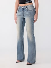 True Religion Blue Becca Mid Rise Bootcut Super T Jeans - Image 3 of 6