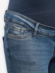 VERO MODA Blue Maternity Over The Bump Stretch Comfort Skinny Jeans - Image 5 of 7