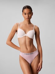 Calvin Klein Pink Maximum Cotton Thong - Image 1 of 6