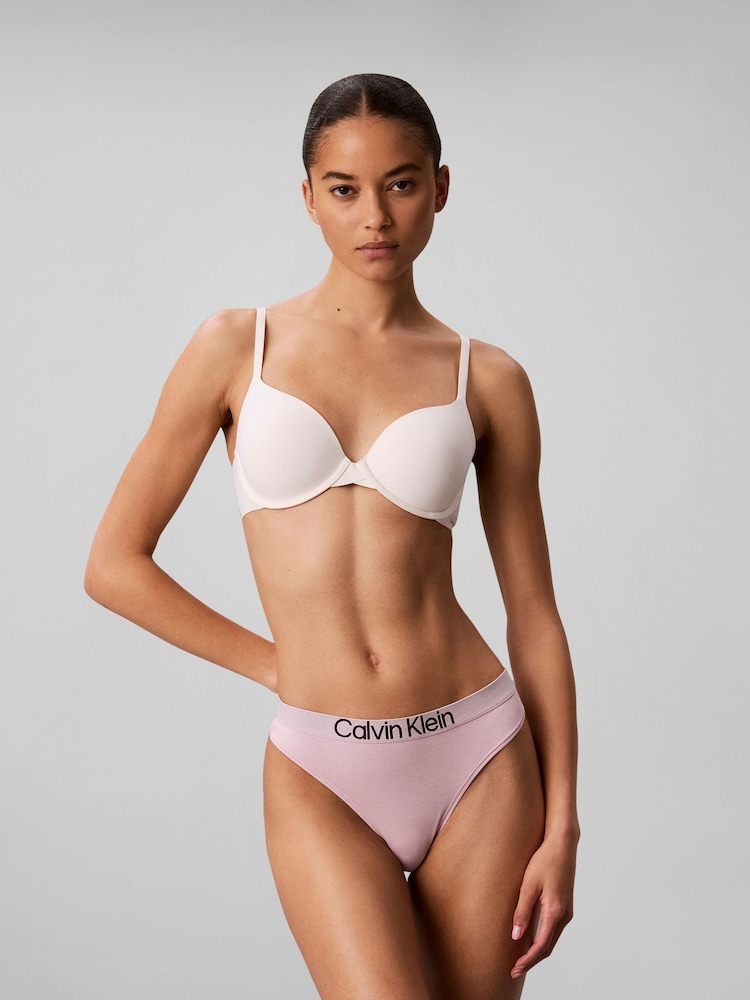 Calvin Klein Pink Maximum Cotton Thong - Image 1 of 6