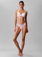 Calvin Klein Pink Maximum Cotton Thong - Image 3 of 6
