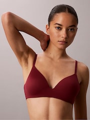 Sarkans - Calvin Klein bezpiedurkņu T-krekla krūšturis - Lieliski piemērots - Attēls 3 no 6