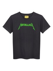 Amplified Kids Metallica 100% Cotton Black T-Shirt - Image 1 of 1